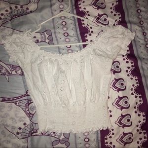 White Crop Top